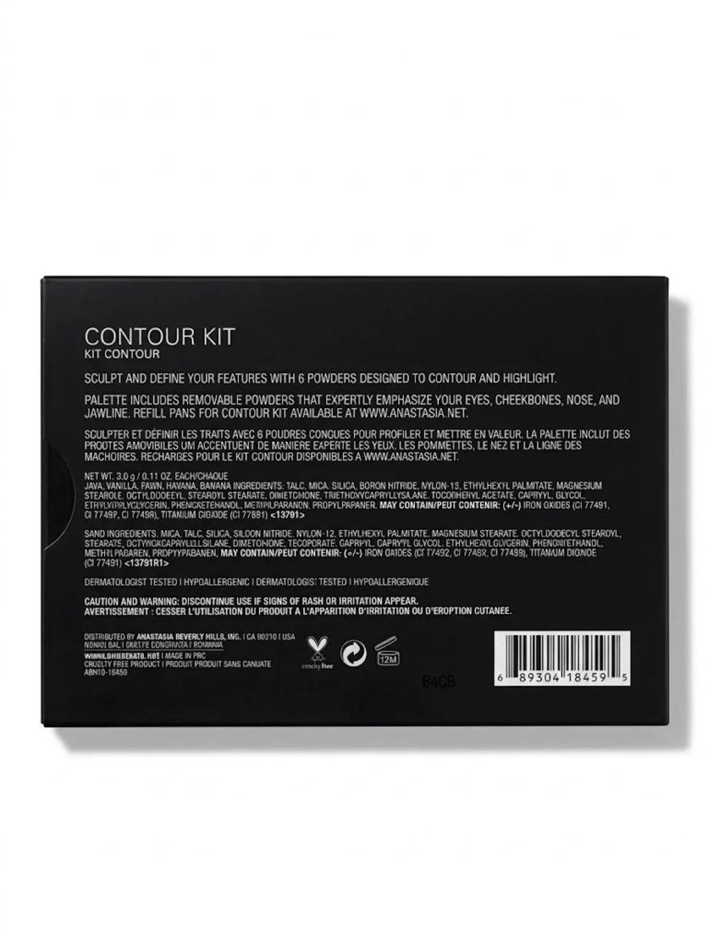 Anastasia Beverly Hills Contour Kit Makeup Palette in Outer Box